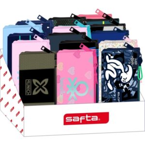 safta expositor con portatodos carton reciclado ecologico 17l 315x235x195mm colores surtidos