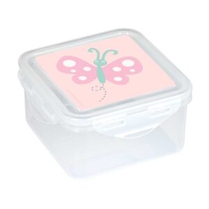 safta mariposa fiambrera de 1.27l pvc sin bpa cierre hermetico a presion 130x130x75mm color transparente