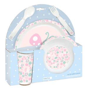 safta mariposa set de menaje infantil pvc sin bpa 260x90x260mm color azul