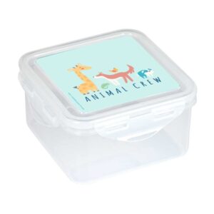 safta pandi fiambrera de 1.27l pvc sin bpa cierre hermetico a presion 130x130x75mm color transparente