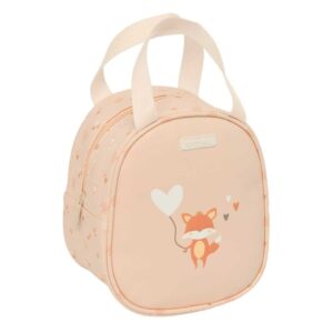 safta flores neceser termo de 5.85l interior forrado en aluminio asa superior 190x140x220mm color melocoton