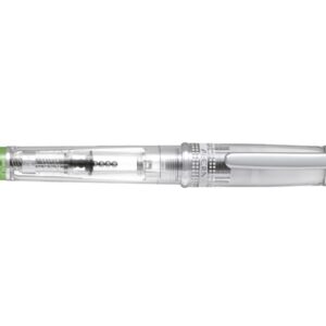 pilot prera pluma estilografica cuerpo transparente incluye convertidor y cartucho de tinta color verde