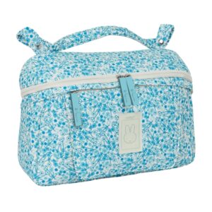 safta miffy mum garden bolso de 7.82l adaptable a carrito bolsillo para toallitas bolsillo trasero cierre de pvc 340x100x230mm color azul claro