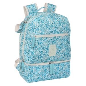 safta miffy mum garden mochila para carrito bebe de 19.4l compartimento principal espacioso bolsillos internos cremallera doble bolsillos isotermicos 300x150x430mm color azul claro
