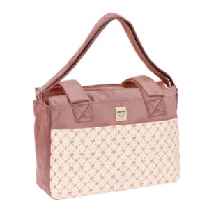 safta marsala bolso de 17.94l adaptable al carrito bolsillos frontales compartimento con cremallera organizador interior bandolera ajustable interior forrado 460x150x260mm color rosa