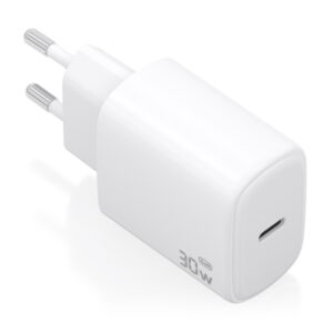 aisens cargador gan 30w 1xusb c pd3.0 tecnologia ai color blanco