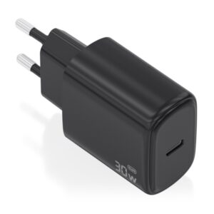 aisens cargador gan 30w 1xusb c pd3.0 tecnologia ai color negro