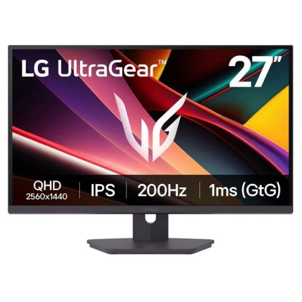 lg ultragear monitor 27" ips qhd 200hz hdr400 freesync premium respuesta 1ms ajustable en altura, inclinable y giratorio hdmi, displayport vesa 100x100