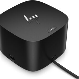 hp thunderbolt dock g4 280w con cable combinado thunderbolt 4 con 13 puertos hasta 230w de potencia para workstations soporte hasta 4 monitores 4k ethernet 1gb/2.5gb, usb‑c y usb‑a, hdmi 2.0 y 2x displayport 1.4 color negro