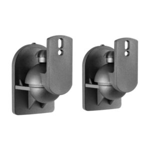 aisens pack soporte universal de pared para altavoces giratorio e inclinable carga max. 3.5kg color negro