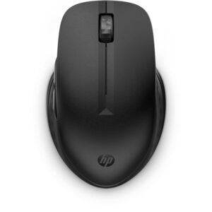hp 435 raton inalambrico multi‑dispositivo 2.4ghz + bluetooth 5.2 sensor optico multi‑superficie 4000 dpi 5 botones (4 programables) cambio entre 2 equipos y flujo entre sistemas autonomia hasta 24 meses color negro