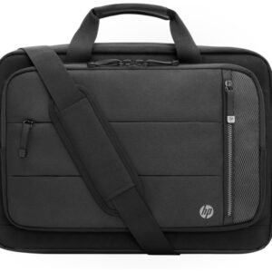 hp renew executive maletin para portatil 16" expandible resistente al agua compartimento acolchado puerto usb‑c externo y paso de cable bolsillo rfid y bolsillo para rastreador correa desmontable color negro