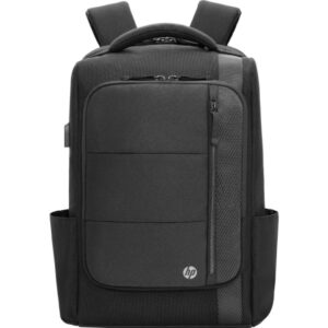 hp renew executive mochila para portatil 16" expandible resistente al agua compartimento acolchado usb‑c externo y paso de cable bolsillos internos y externos con cremallera bloqueo rfid color negro
