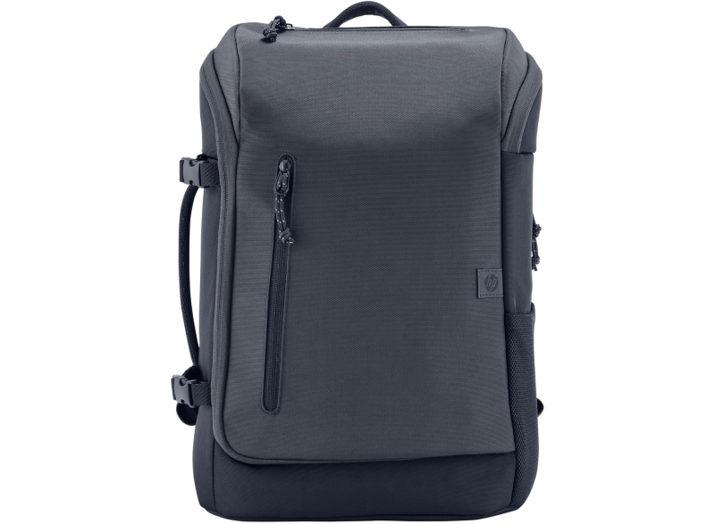 hp travel mochila expandible para portatil 15.6" 25‑30l poliester resistente compartimento acolchado bolsillo rfid y oculto cremalleras con cierre correas acolchadas y correa de esternon color gris