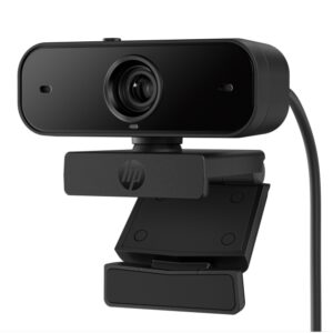 hp 435 webcam full hd 1080p autofoco correccion automatica de luz y color campo de vision 85° doble microfono con reduccion de ruido giro 360° y inclinacion 15° cubierta de privacidad color negro