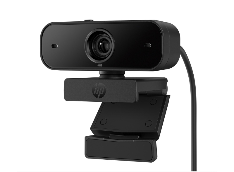 hp 435 webcam full hd 1080p autofoco correccion automatica de luz y color campo de vision 85° doble microfono con reduccion de ruido giro 360° y inclinacion 15° cubierta de privacidad color negro