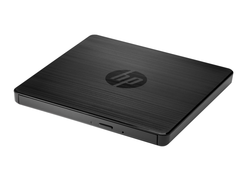 hp dvdrw f2b56aa unidad externa grabadora y lectora de cd/dvd diseño ultrafino 9.5 mm conexion usb 2.0 plug & play compatible windows y macos portatil, ligera y compacta color negro