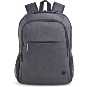 hp prelude pro recycled mochila para portatil 15.6" resistente al agua compartimento acolchado bolsillo para botella correas acolchadas pasador para trolley color gris/negro