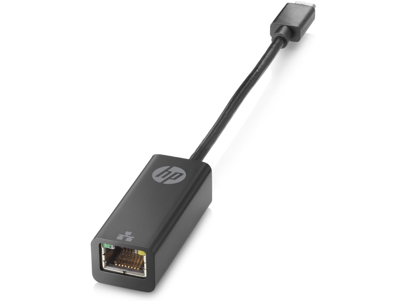 hp adaptador usb‑c a ethernet rj45 g2 gigabit 10/100/1000 mbps plug & play soporta pxe boot, wake‑on‑lan y mac address pass‑through diseño compacto y portatil color negro