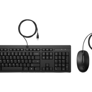 hp 225 combo teclado y raton usb g2 tecla copilot patas ajustables raton optico 1200 dpi plug & play facil de limpiar fabricado con material reciclado color negro