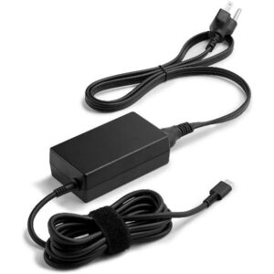hp 65w usb‑c lc power adapter cargador usb‑c 65w con hp fast charge compatible con portatiles hp con usb‑c diseño compacto y ligero cable 1.8 m color negro