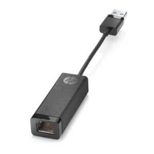 hp adaptador usb 3.0 a gigabit rj45 g2 usb‑a a ethernet 10/100/1000 conectividad de red estable plug & play diseño compacto y portatil color negro