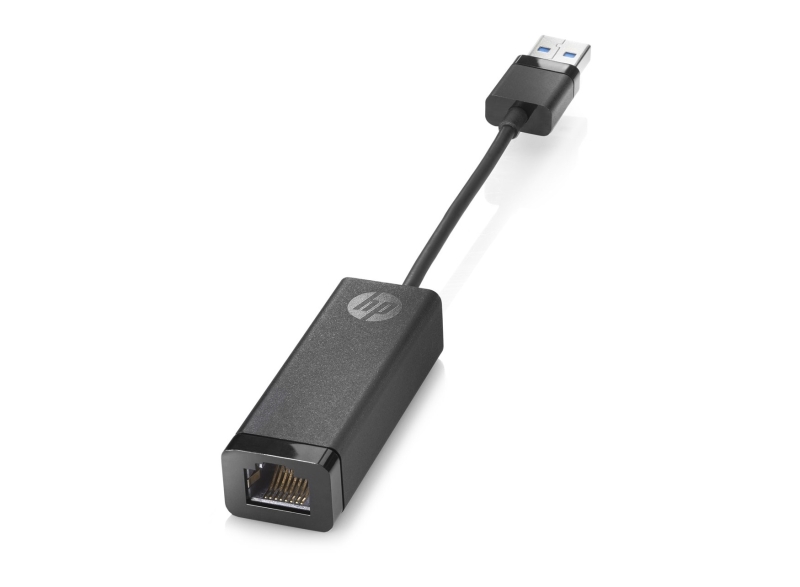 hp adaptador usb 3.0 a gigabit rj45 g2 usb‑a a ethernet 10/100/1000 conectividad de red estable plug & play diseño compacto y portatil color negro