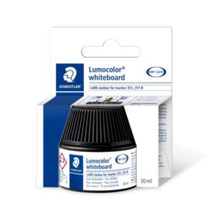staedtler bote de tinta para recarga rotulador lumocolor 351 capacidad 30ml color negro