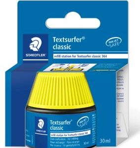 staedtler bote de tinta para recarga marcador textsurfer 364 capacidad 30ml color amarillo