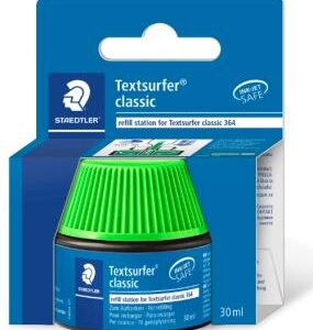 staedtler bote de tinta para recarga marcador textsurfer 364 capacidad 30ml color verde