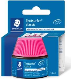 staedtler bote de tinta para recarga marcador textsurfer 364 capacidad 30ml color rosa