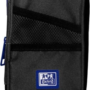 oxford b max estuche portatodo expandible 1 compartimento de gran capacidad 2 bolsillos exteriores fabricado en material reciclado color negro