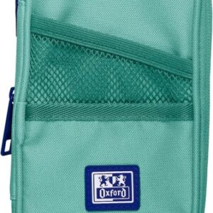 oxford b max estuche portatodo expandible 1 compartimento de gran capacidad 2 bolsillos exteriores fabricado en material reciclado color ice mint