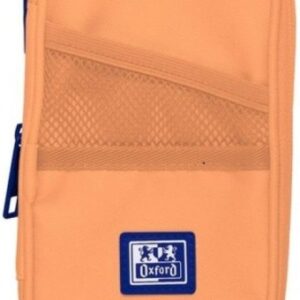 oxford b max estuche portatodo expandible 1 compartimento de gran capacidad 2 bolsillos exteriores fabricado en material reciclado color melocoton