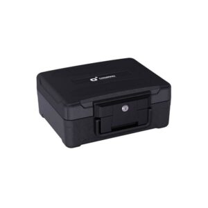 cromad firebox s1 caja fuerte resistente a fuego y agua cerradura de llave diseño robusto y portatil 155x365x285mm
