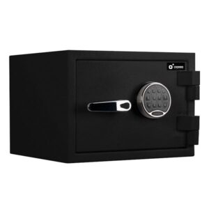 cromad e14450 caja fuerte certificacion europea ecb.s nivel s2 cerradura electronica con teclado easthouse acero macizo de alta resistencia sistema de doble bulon 250x370x310mm