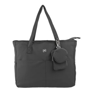 oxford endless tote bag 14l amplio compartimento 9 bolsillos incluye neceser interior, monedero y tarjetero color negro