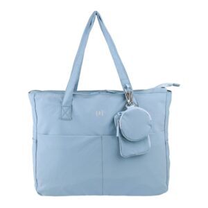 oxford endless tote bag 14l amplio compartimento 9 bolsillos incluye neceser interior, monedero y tarjetero color azul