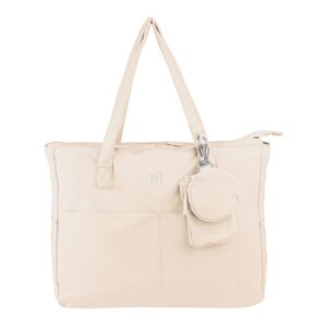 oxford endless tote bag 14l amplio compartimento 9 bolsillos incluye neceser interior, monedero y tarjetero color beige