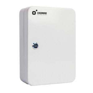 cromad cr1228 armario de seguridad para llaves cerradura de llave 48 ganchos metalicos instalacion mural sencilla color blanco
