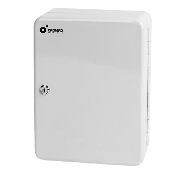 cromad cr1229 armario de seguridad para llaves cerradura de llave 93 ganchos metalicos instalacion mural sencilla color blanco