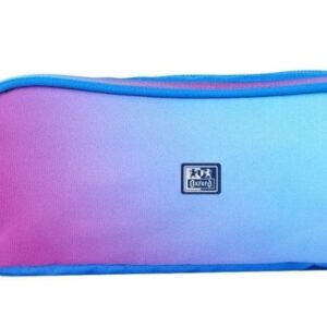 oxford gradient estuche portatodo 3 cremalleras asa lateral fabricado en material reciclado color mystic blue