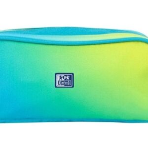 oxford gradient estuche portatodo 3 cremalleras asa lateral fabricado en material reciclado color electric lime
