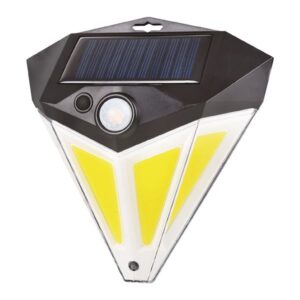elbat aplique led solar 200lm luz fria 6500k sensor de movimiento bateria 1200mah