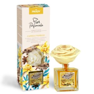 prady ambientador flor perfumada canela vanille frasco de cristal 90ml