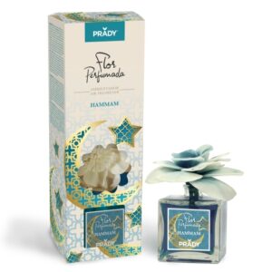 prady ambientador flor perfumada hamman frasco de cristal 90ml