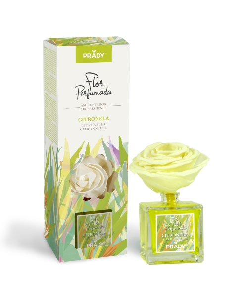 prady ambientador flor perfumada citronela frasco de cristal 90ml