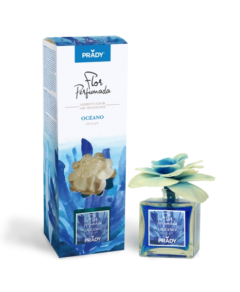 prady ambientador flor perfumada oceano frasco de cristal 90ml