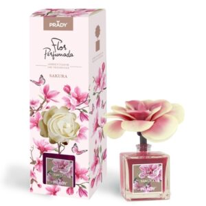 prady ambientador flor perfumada sakura frasco de cristal 90ml