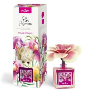 prady ambientador flor perfumada belle epoque frasco de cristal 90ml